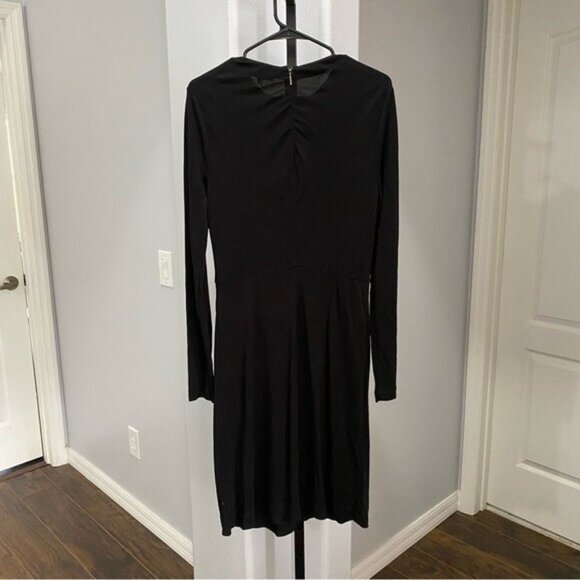 Tory Burch Deena Beetle Embellished Dress Rayon Stretch Black Jewel Size Small • - Picture 8 of 9